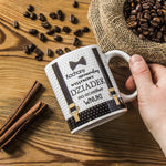 Elegant Mug with Honey Dipper Stick - Kochany niezawodny wyjątkowy dziadek... - 300 ml | 155838