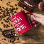 Red Mug with Honey Dipper Stick - Ta Babcia jest zawsze na TOPIE - 300 ml | 155837