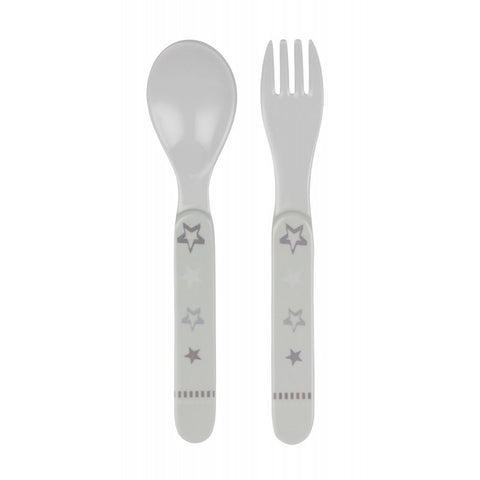 Effiki Blue-Gray Melamine Cutlery Set | SZW